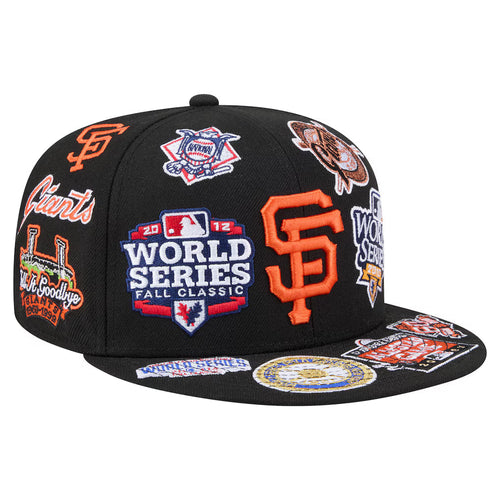 New Era San Francisco Giants New Era All Over 59FIFTY Fitted Hat - Black