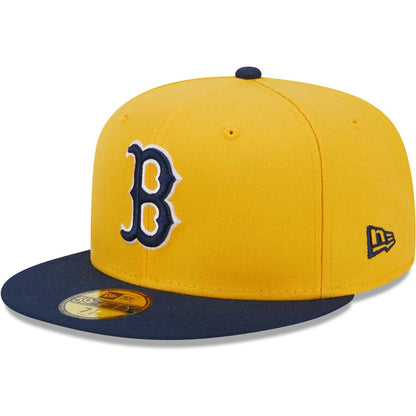 New Era Boston Red Sox 2-Tone Color Pack 59FIFTY Fitted- Yellow/Navy