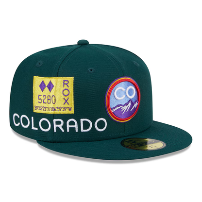 New Era Colorado Rockies City Connect Icon 9FIFTY Snapback Adjustable Hat-Green
