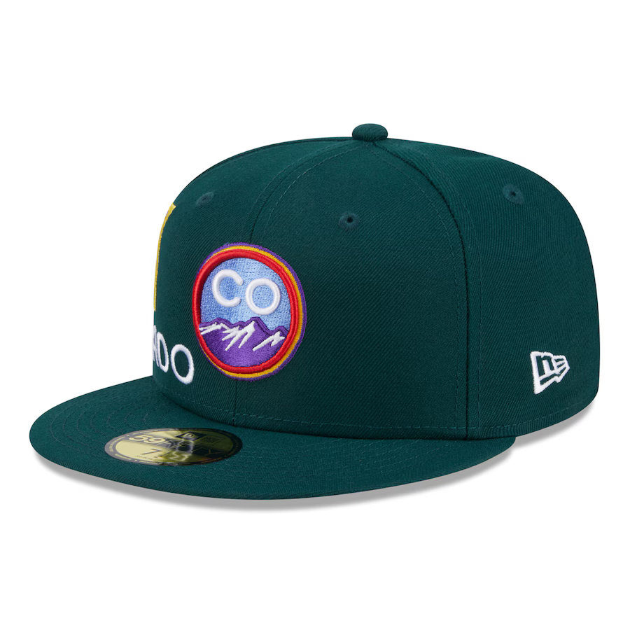 New Era Colorado Rockies City Connect Icon 9FIFTY Snapback Adjustable Hat-Green
