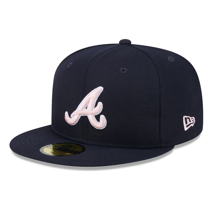 New Era Atlanta Braves On-Field 59FIFTY Fitted Hat-Navy