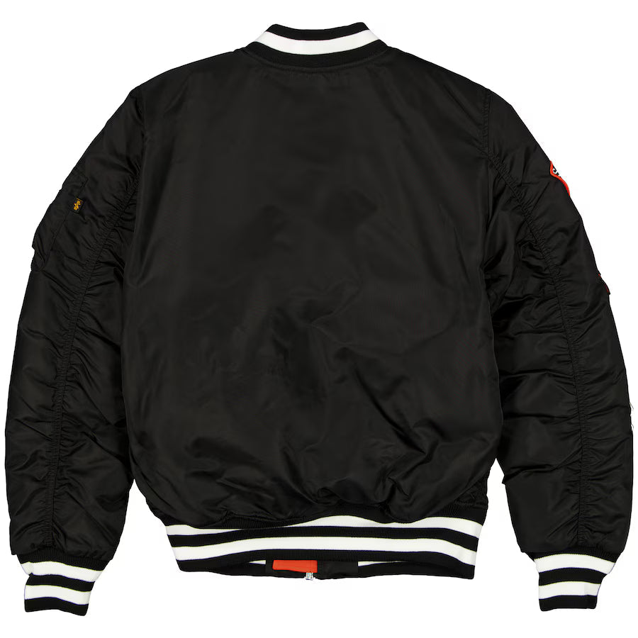 New Era Alpha Industries San Francisco Giants Bomber Jacket - Black