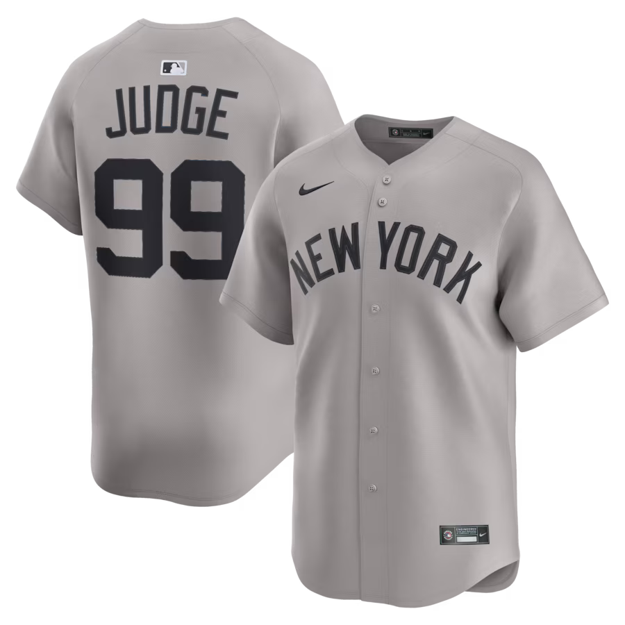 Aaron Judge New York Yankees Road Jersey - Gray