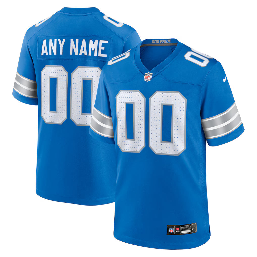 Custom Detroit Lions Jersey - Blue