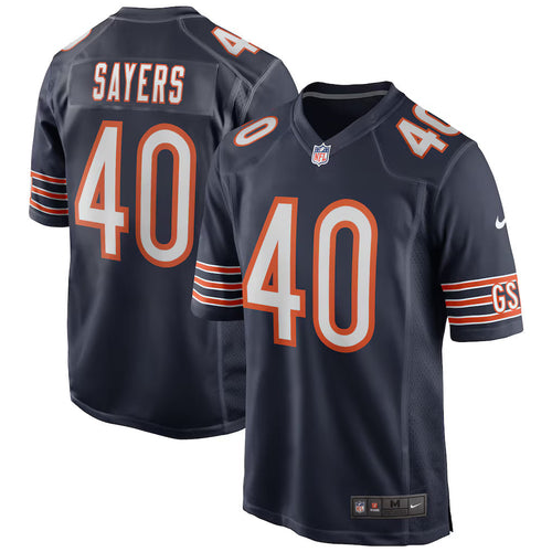 Gale Sayers Chicago Bears Retired Player Jersey - Navy