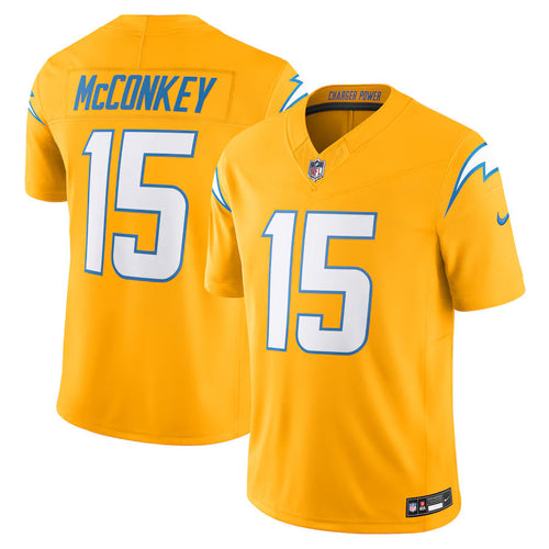 Ladd McConkey Los Angeles Chargers Alternate Charger Power Jersey - Gold