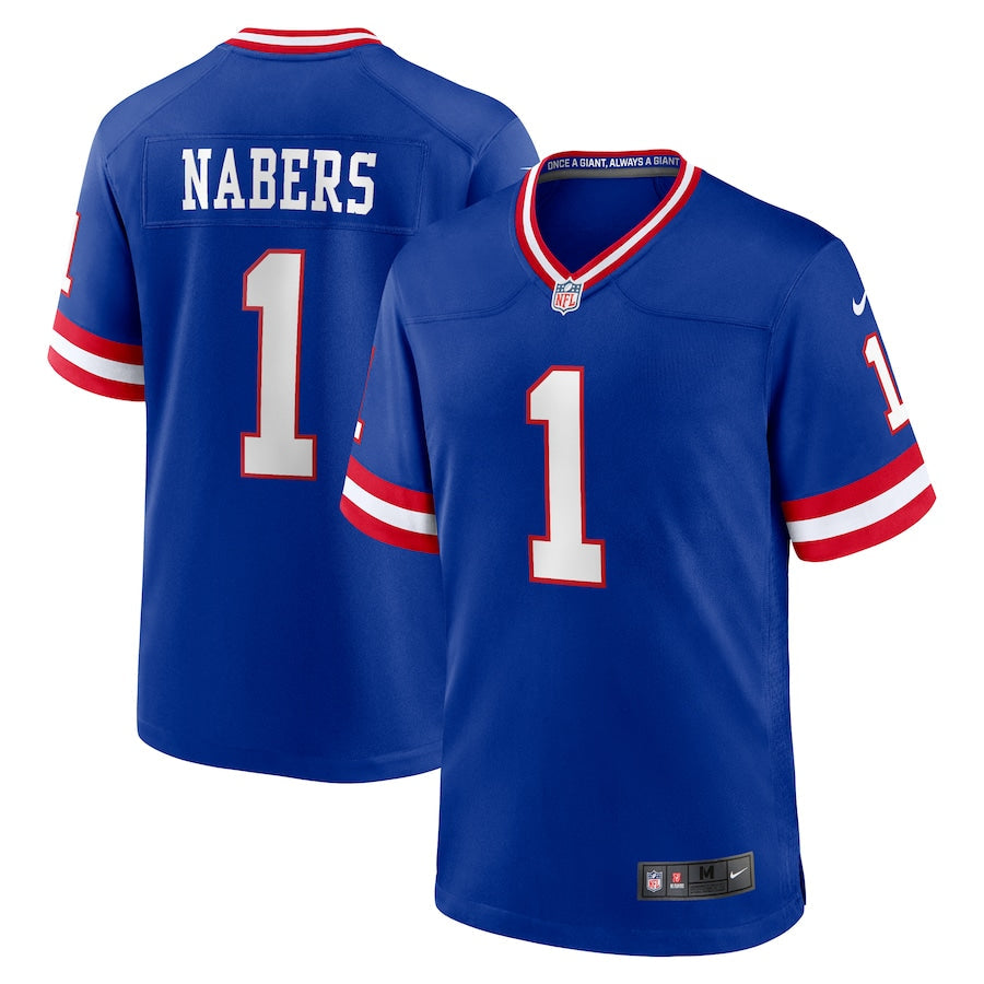 Malik Nabers New York Giants Alternate Jersey - Royal Blue