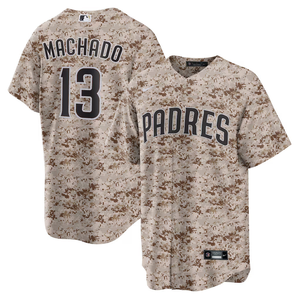 Manny Machado San Diego Padres USMC Alternate Player Jersey - Camo