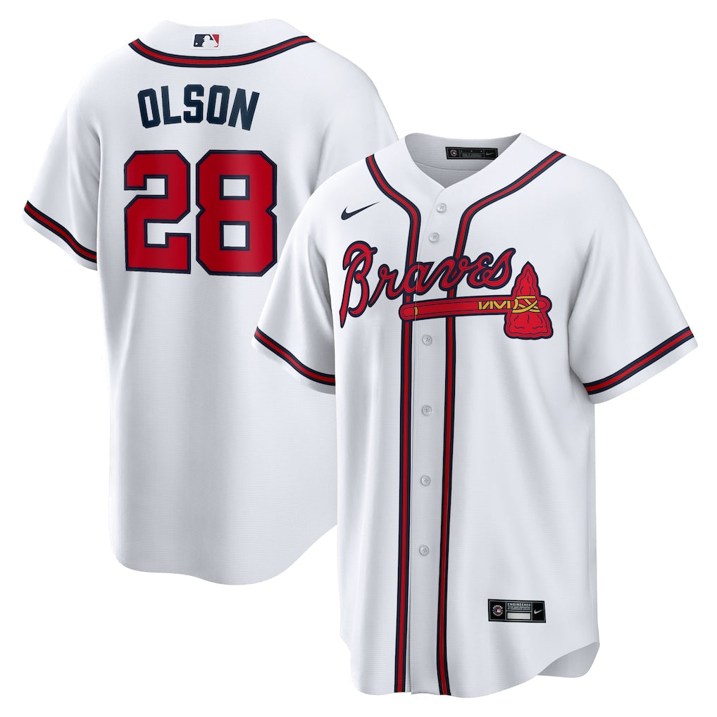Matt Olson Atlanta Braves Home Jersey - White