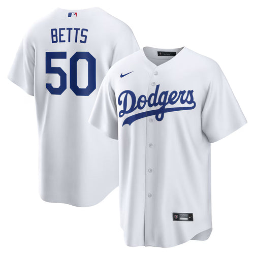 Mookie Betts Los Angeles Dodgers Home Player Jersey - White