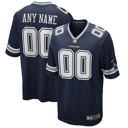 Custom Dallas Cowboys Jersey - Navy