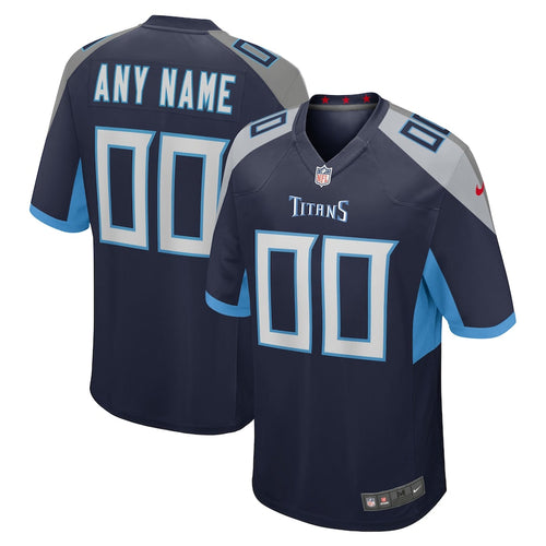 Custom Tennessee Titans Jersey - Navy