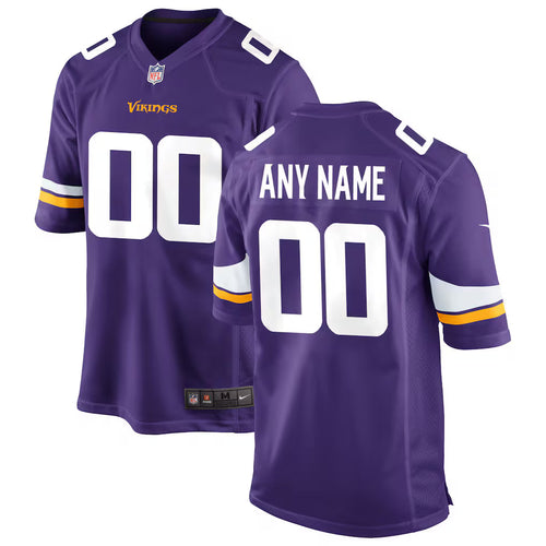 Custom Minnesota Vikings Jersey - Purple