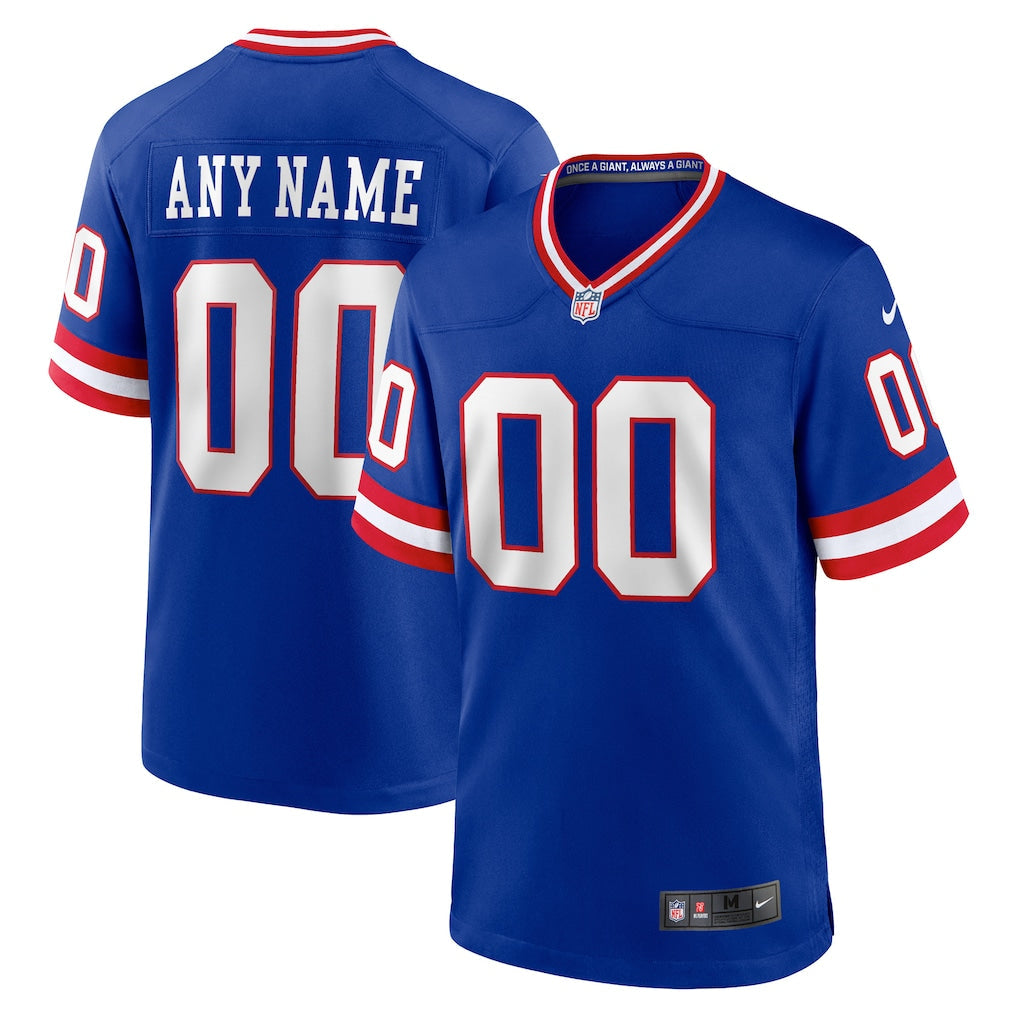 Custom New York Giants Classic Jersey - Blue