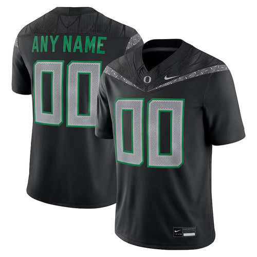 Custom Oregon Ducks Jersey - Black