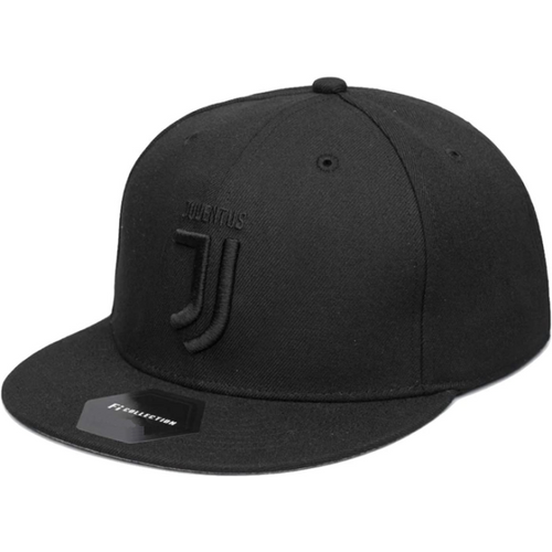 Fi Collections Juventus F.C. Blackout Fitted Hat-Black/Black