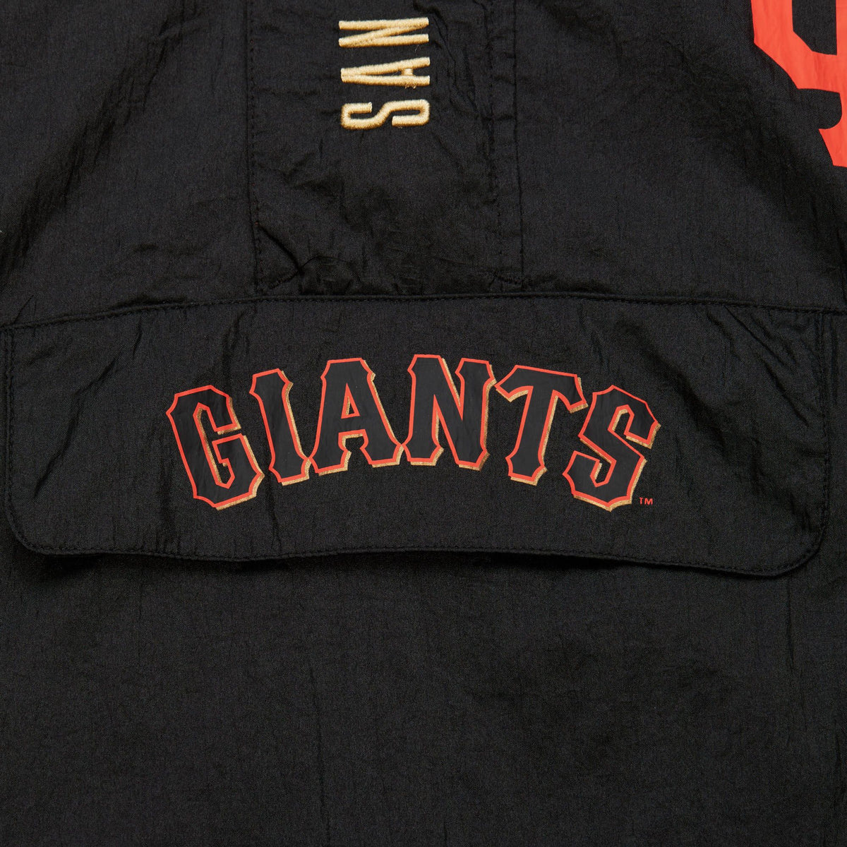 Mitchell & Ness Men's San Francisco Giants Team OG 2.0 Anorak Windbreaker Vintage Logo Jacket