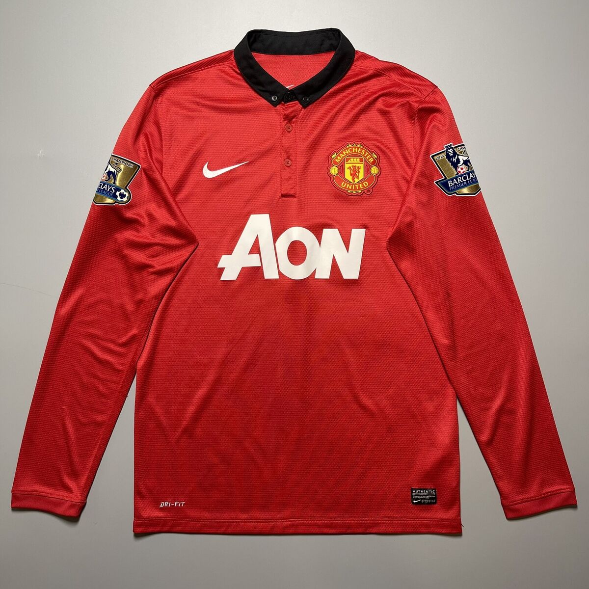 Adidas Manchester United LONG SLEEVE 13/14 HOME vintage collectors