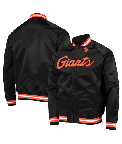 Mitchell & Ness Toddler San Francisco Giants Lightweight Full-Snap Jacket-Black