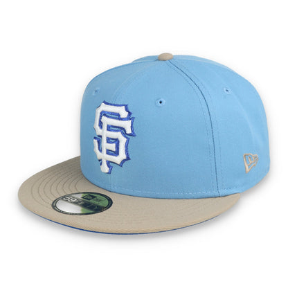 New Era San Francisco Giants 2012 World Series Side Patch 59FIFTY Fitted Hat-Sky Blue/Camel