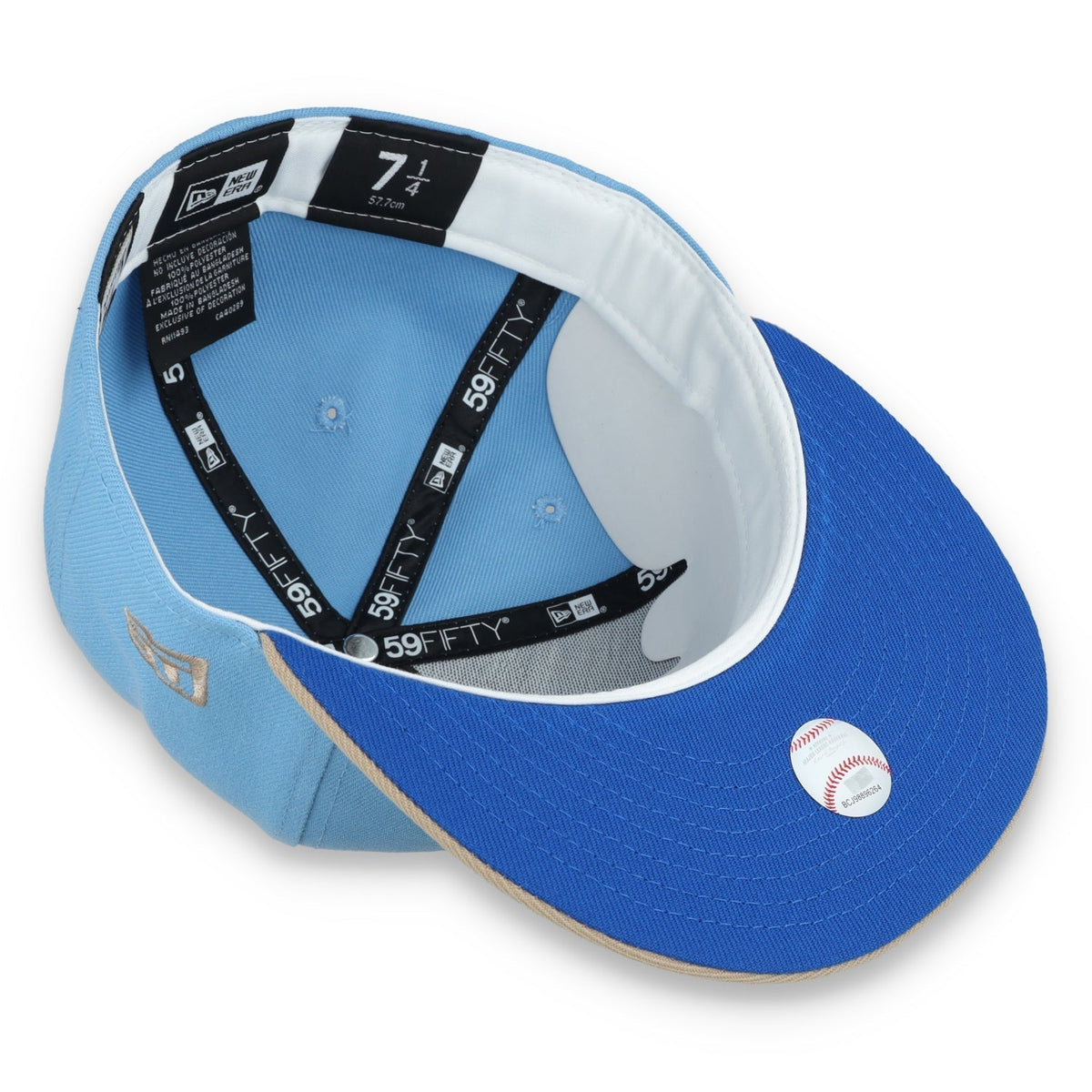 New Era San Francisco Giants 2012 World Series Side Patch 59FIFTY Fitted Hat-Sky Blue/Camel