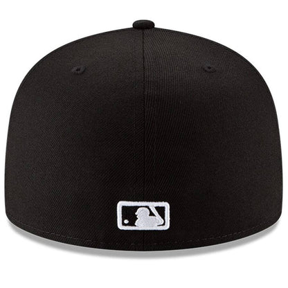BOSTON RED SOX NEW ERA BLACK ON WHITE 59FIFTY FITTED HAT