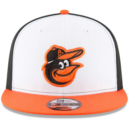 New Era Baltimore Orioles Team Color 9FIFTY Snapback Hat - White/Orange