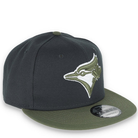 New Era Toronto Blue Jays 2-Tone Color Pack 9FIFTY Snapback Hat-Grey/Olive