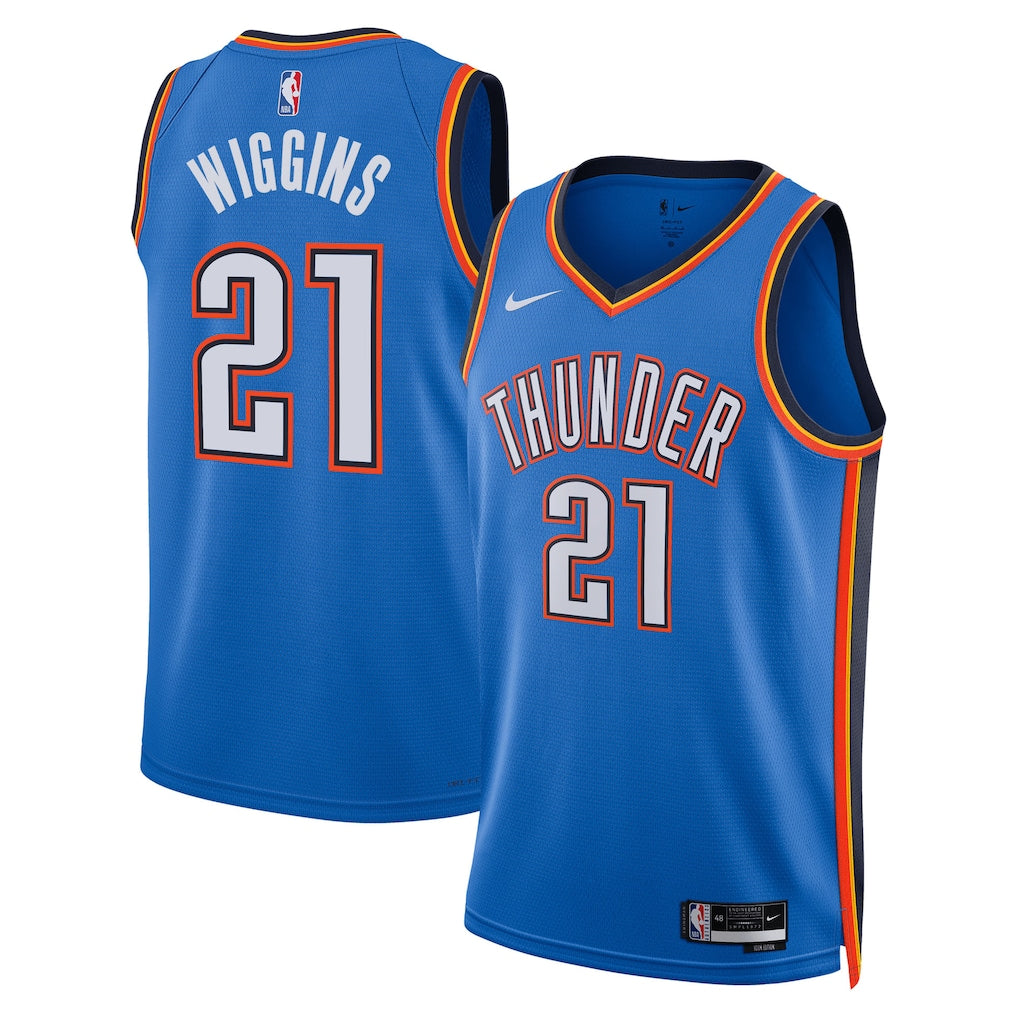 Aaron Wiggins Oklahoma City Thunder Unisex Swingman Player Jersey - Icon Edition - Blue