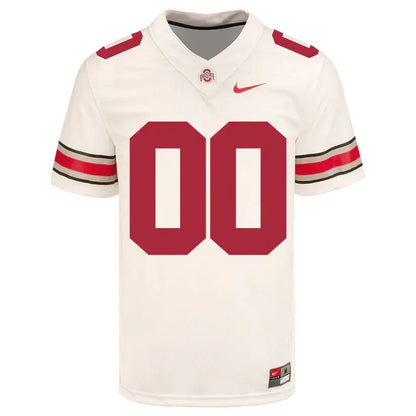 Custom Ohio States Buckeyes Jersey - White