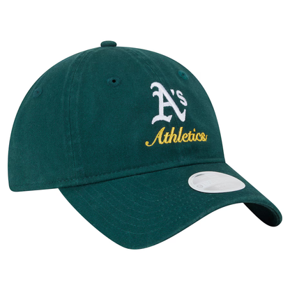 New Era Women's Oakland Athletics Preppy Team Color 9TWENTY Adjustable Hat-Green